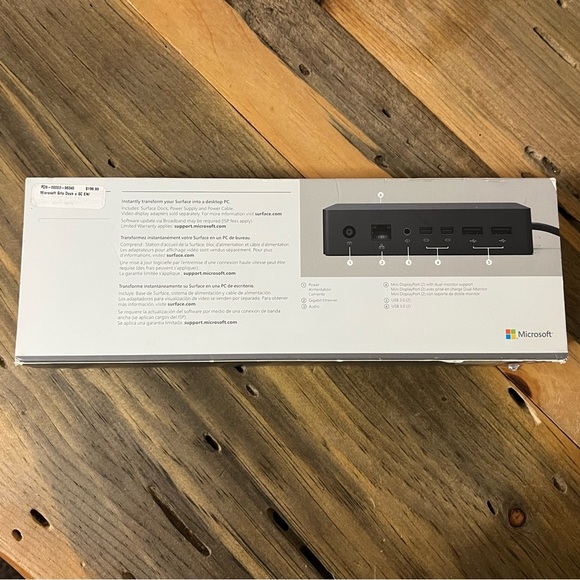 NEW - SEALED IN BOX Microsoft 1661 Surface Dock for Surface Pro, Surface Book - Picture 2 of 6